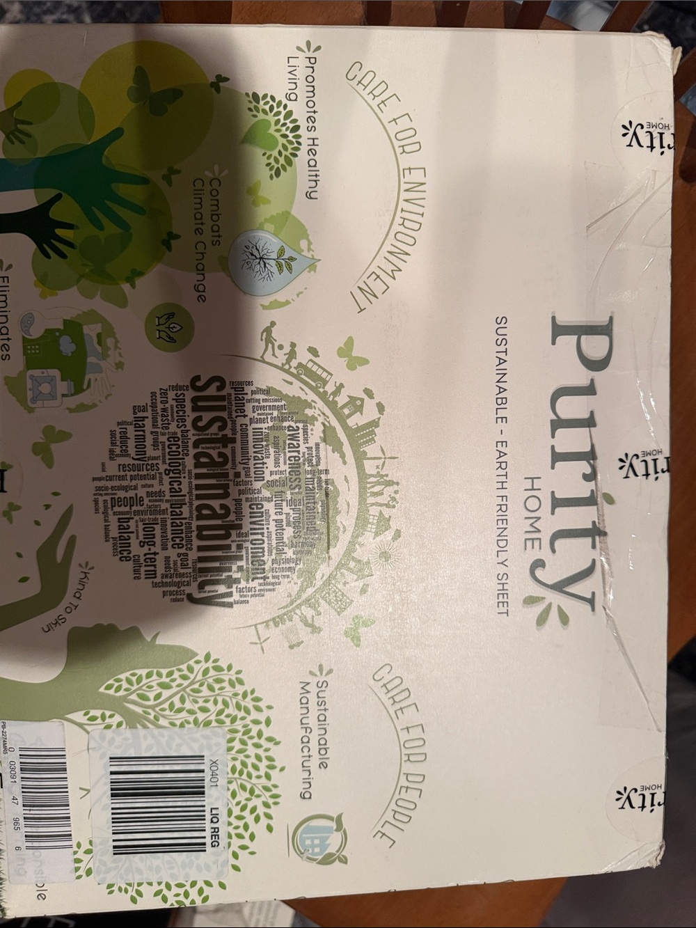Purity Home Organic Cotton 300 Thread Count Eco-Friendly Sheet Set King Size - Picture 2 of 4